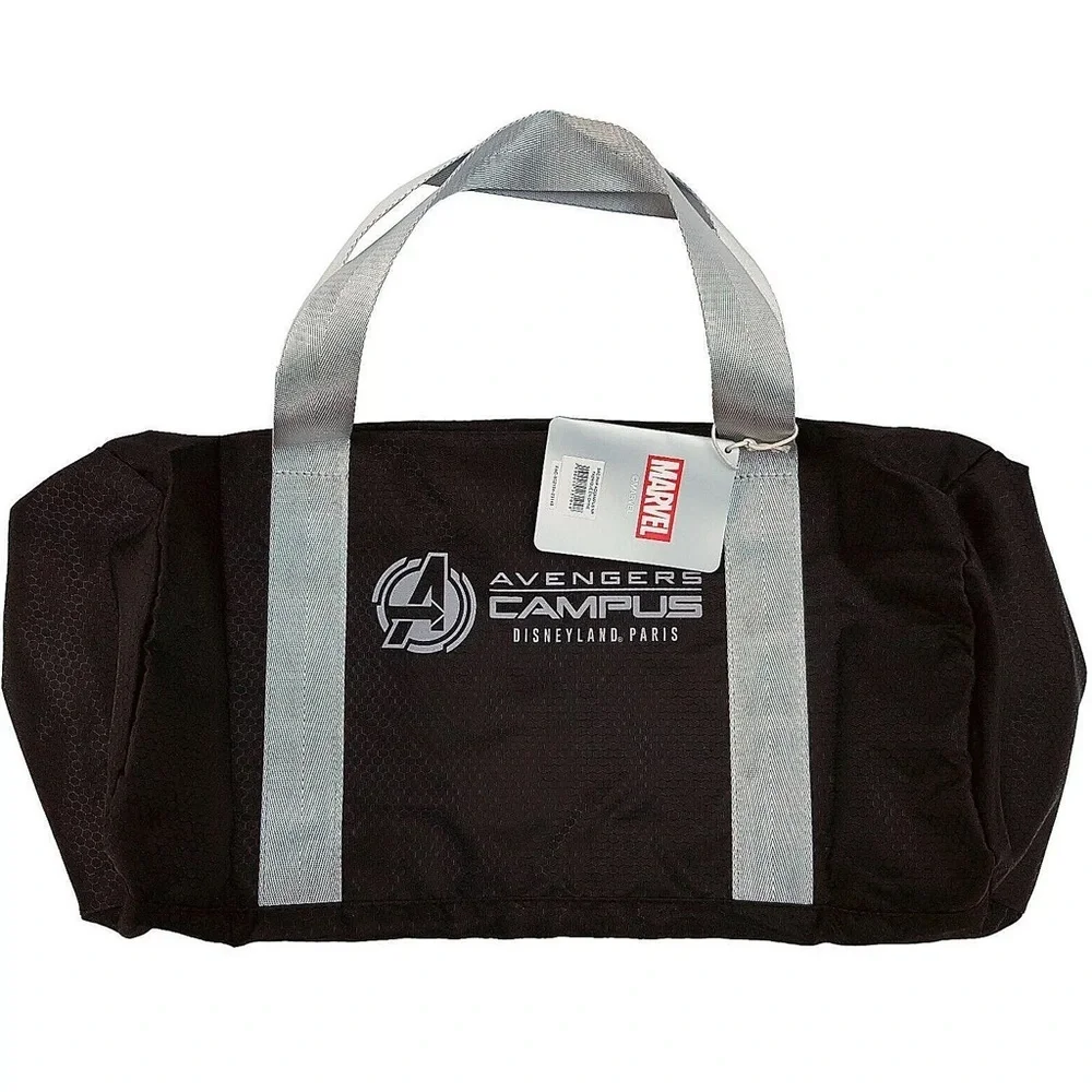 Marvel Black and White Avengers Campus Duffel Bag